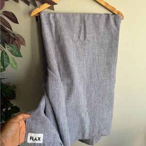 Flax large shawl Chic Gray  for Women